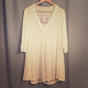 Jordan Taylor Beachwear Scoop Neck Tunic Cover Up - White
